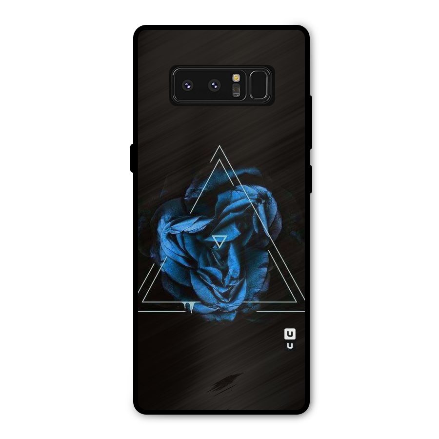 Blue Magic Triangle Metal Back Case for Galaxy Note 8