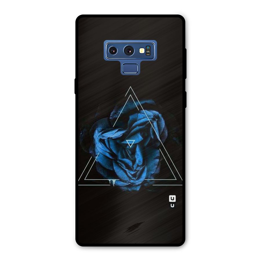 Blue Magic Triangle Metal Back Case for Galaxy Note 9