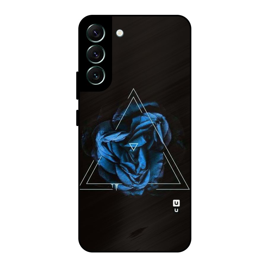 Blue Magic Triangle Metal Back Case for Galaxy S22 Plus 5G