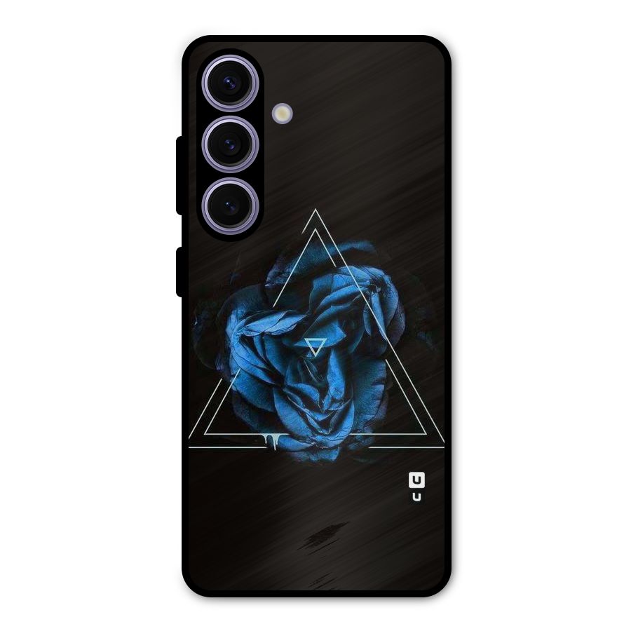 Blue Magic Triangle Metal Back Case for Galaxy S24