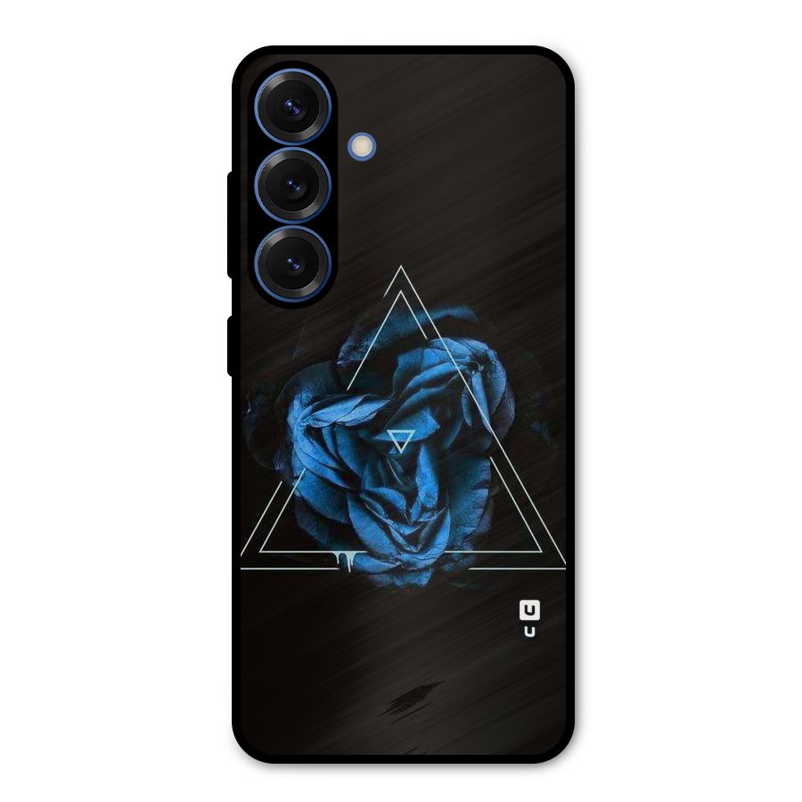 Blue Magic Triangle Metal Back Case for Galaxy S25