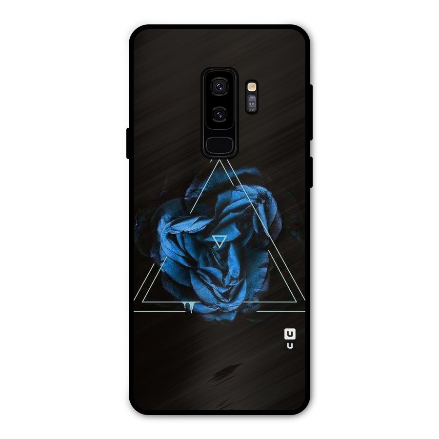 Blue Magic Triangle Metal Back Case for Galaxy S9 Plus