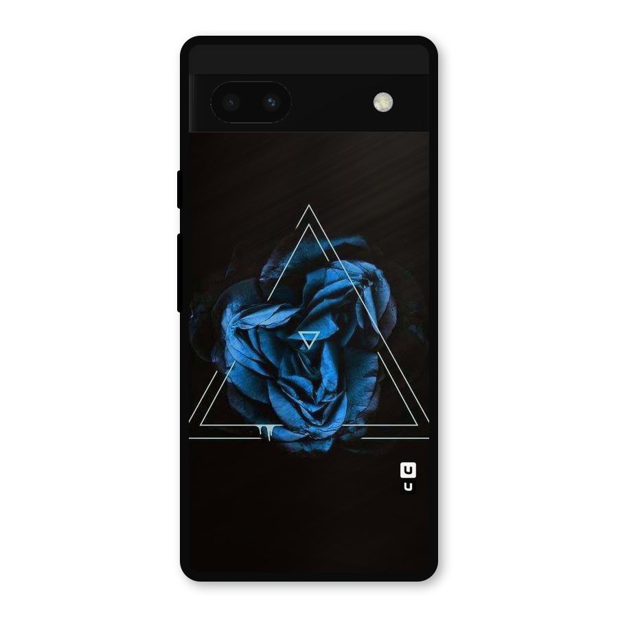 Blue Magic Triangle Metal Back Case for Google Pixel 6a