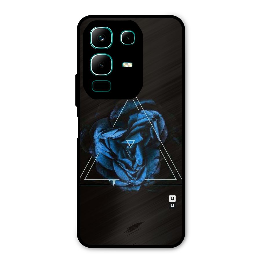 Blue Magic Triangle Metal Back Case for Infinix Note 50x