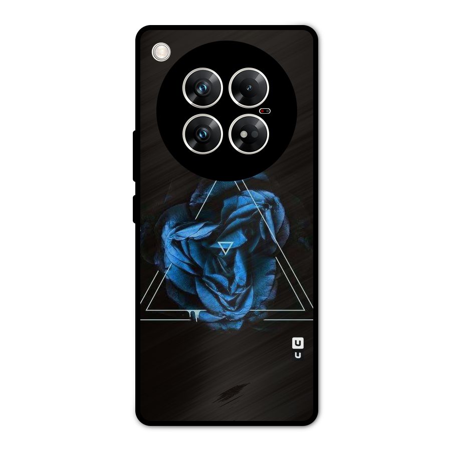 Blue Magic Triangle Metal Back Case for Infinix Zero 40 5G