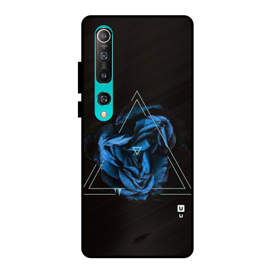 Blue Magic Triangle Metal Back Case for Mi 10