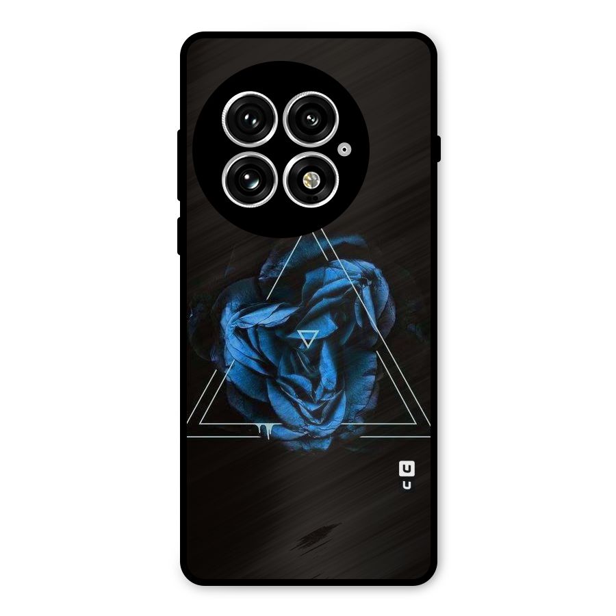Blue Magic Triangle Metal Back Case for OnePlus 13