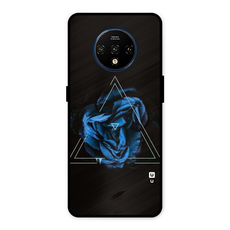 Blue Magic Triangle Metal Back Case for OnePlus 7T