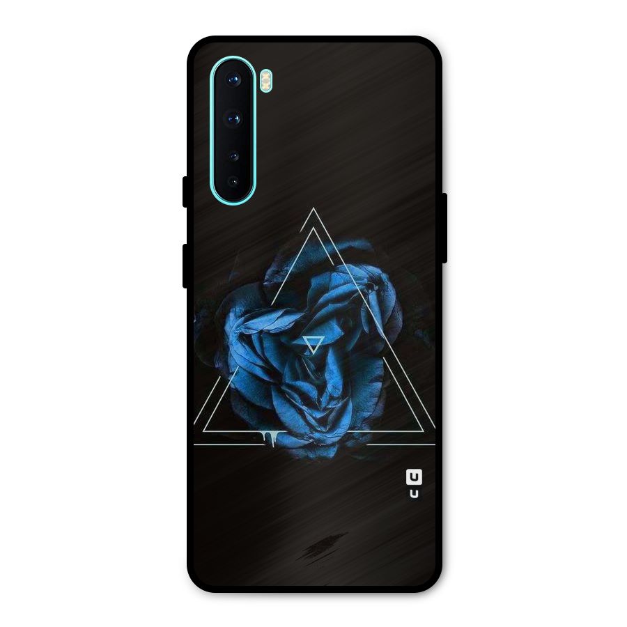Blue Magic Triangle Metal Back Case for OnePlus Nord