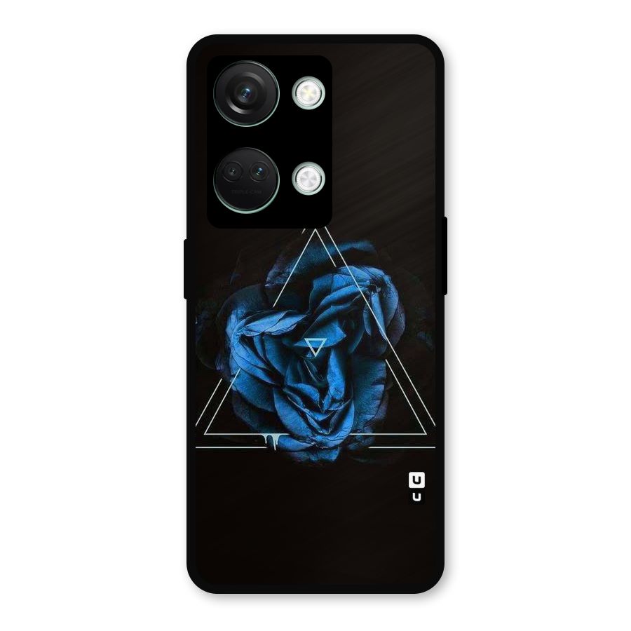 Blue Magic Triangle Metal Back Case for OnePlus Nord 3
