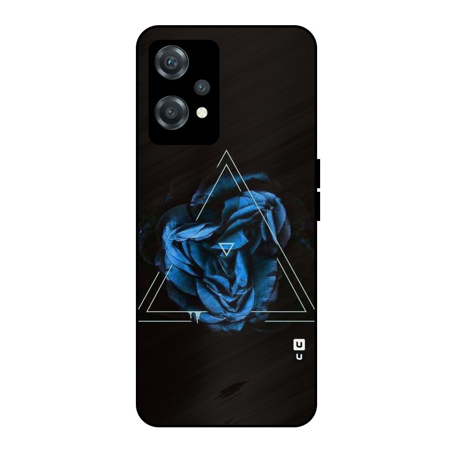 Blue Magic Triangle Metal Back Case for OnePlus Nord CE 2 Lite 5G