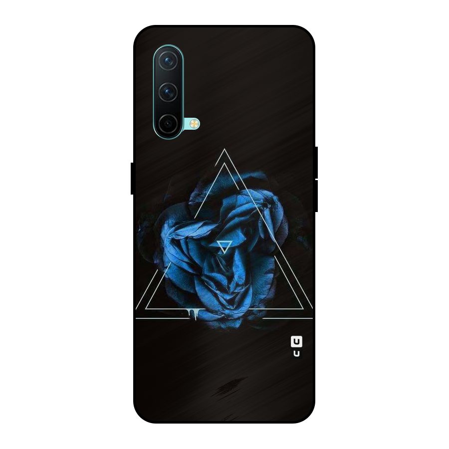 Blue Magic Triangle Metal Back Case for OnePlus Nord CE 5G
