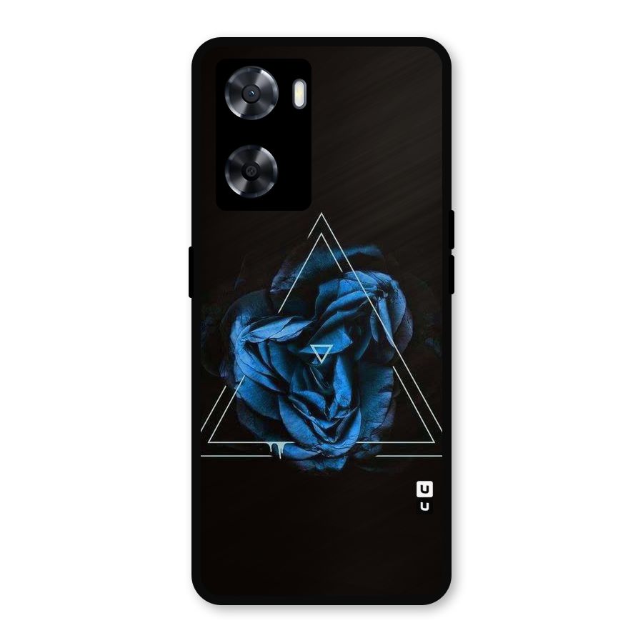Blue Magic Triangle Metal Back Case for Oppo A77