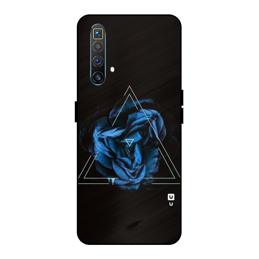 Blue Magic Triangle Metal Back Case for Realme X3