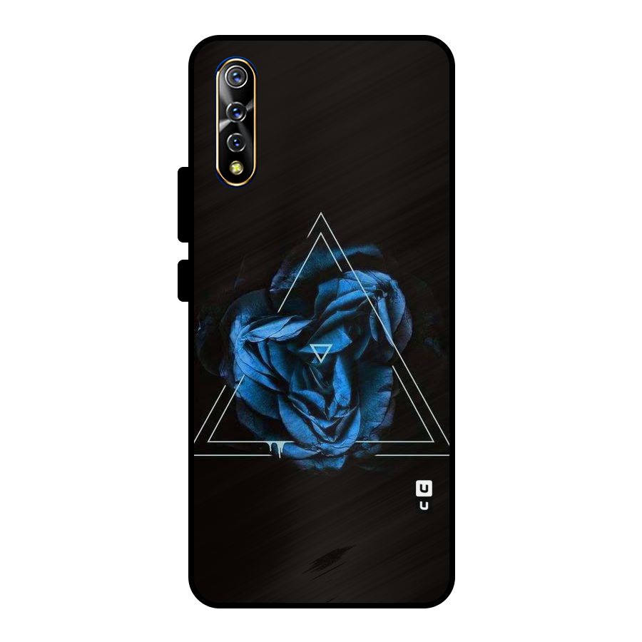 Blue Magic Triangle Metal Back Case for Vivo S1