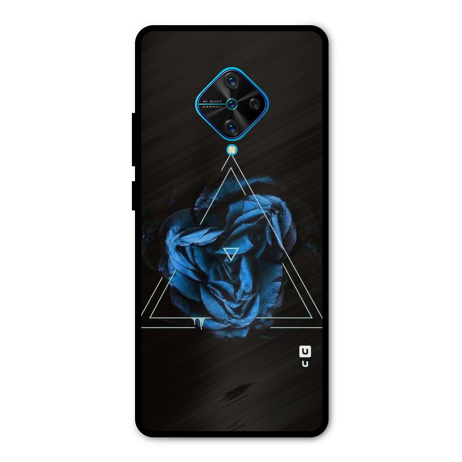 Blue Magic Triangle Metal Back Case for Vivo S1 Pro