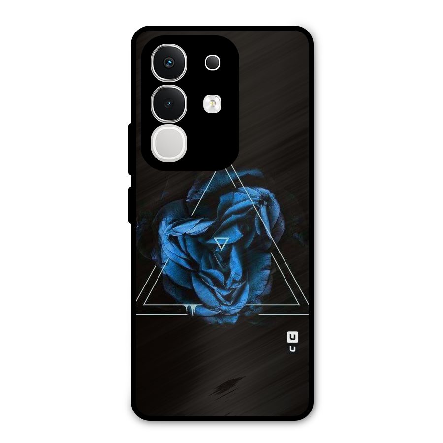 Blue Magic Triangle Metal Back Case for Vivo T4x