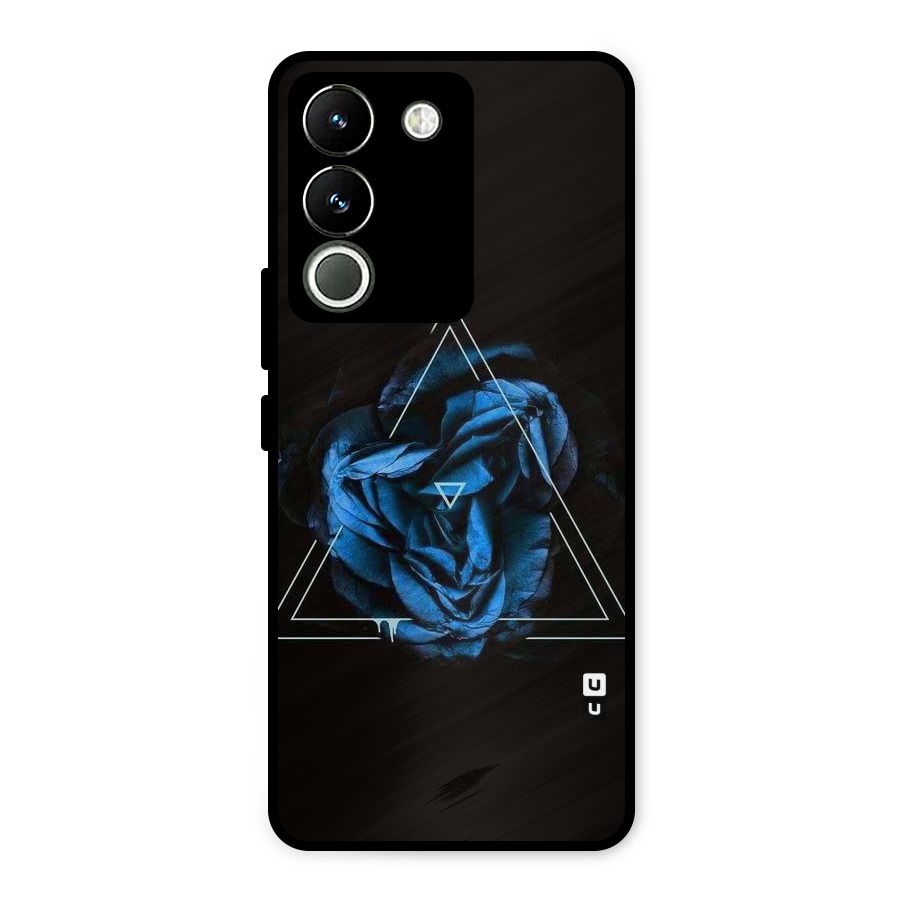 Blue Magic Triangle Metal Back Case for Vivo Y200