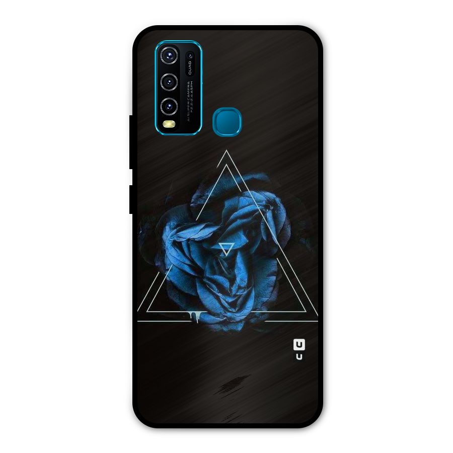 Blue Magic Triangle Metal Back Case for Vivo Y30