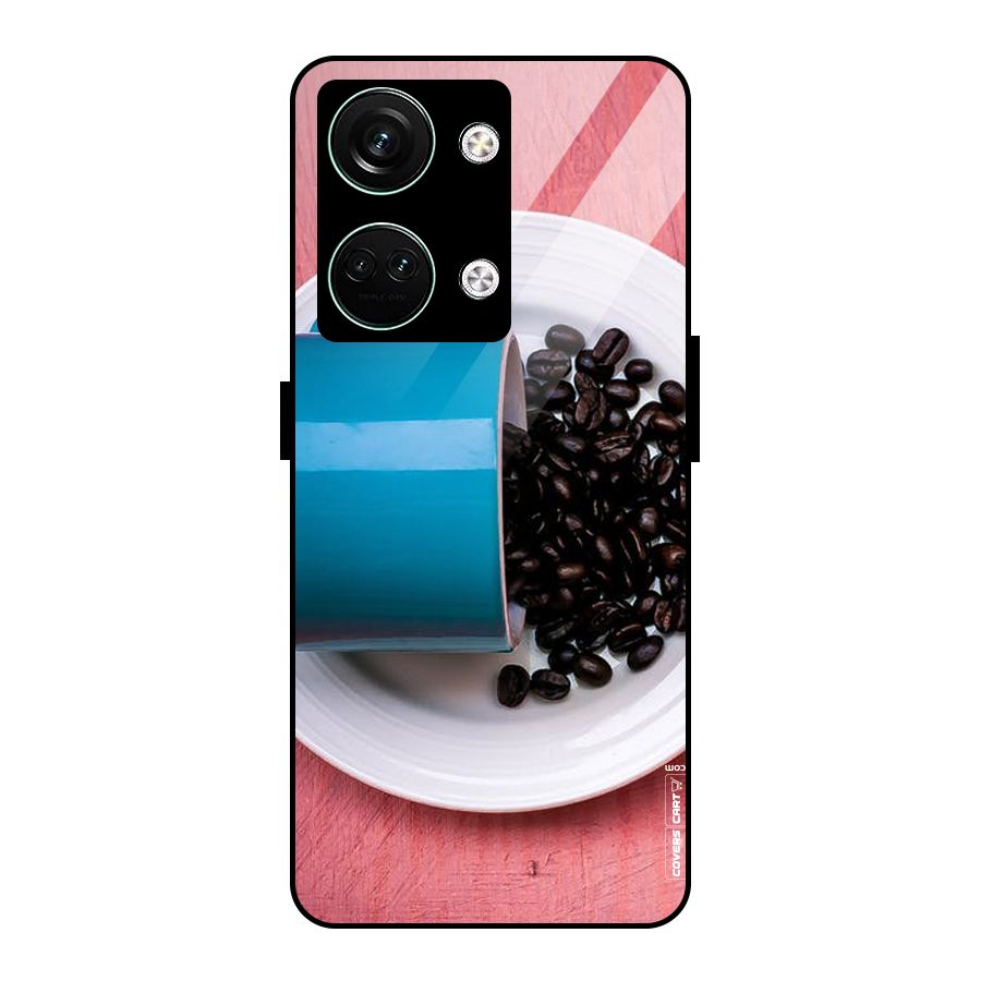 Blue Mug And Beans Glass Back Case for Oneplus Nord 3