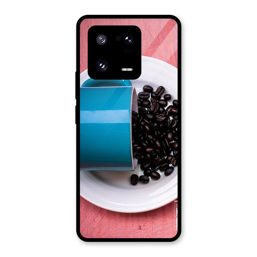 Blue Mug And Beans Glass Back Case for Xiaomi 13 Pro