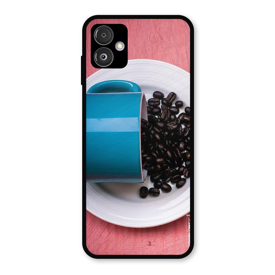 Blue Mug And Beans Metal Back Case for Galaxy F14