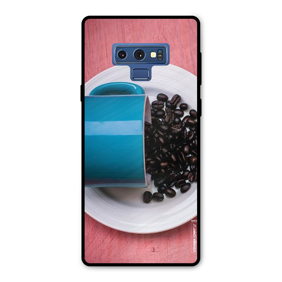 Blue Mug And Beans Metal Back Case for Galaxy Note 9