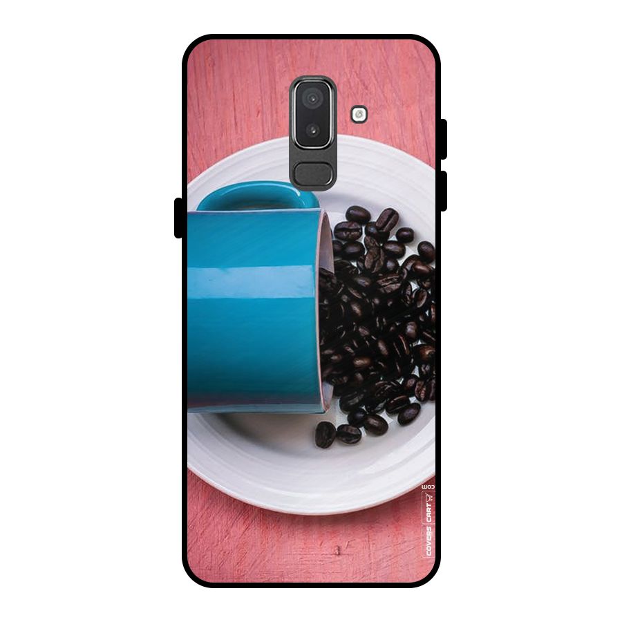Blue Mug And Beans Metal Back Case for Galaxy On8 (2018)