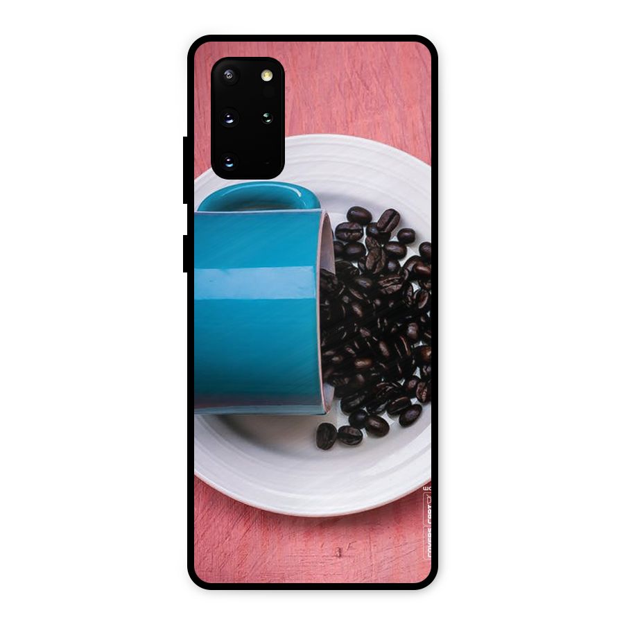 Blue Mug And Beans Metal Back Case for Galaxy S20 Plus