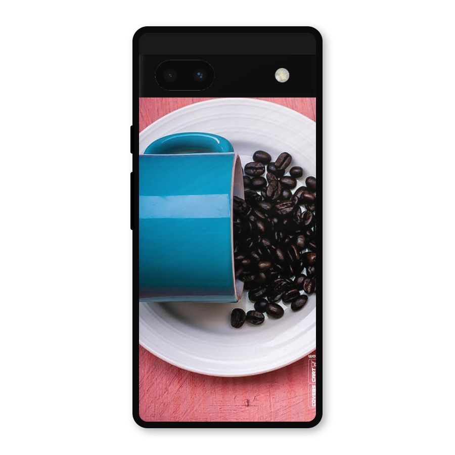 Blue Mug And Beans Metal Back Case for Google Pixel 6a