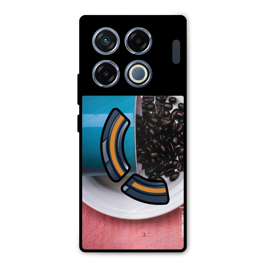 Blue Mug And Beans Metal Back Case for Infinix GT 20 Pro