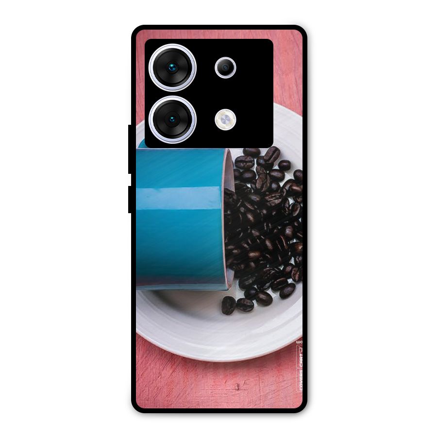 Blue Mug And Beans Metal Back Case for Infinix Zero 30 5G
