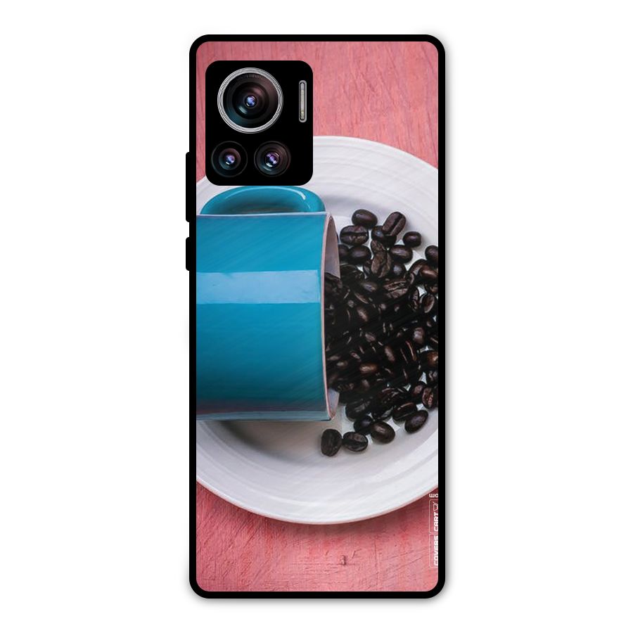 Blue Mug And Beans Metal Back Case for Motorola Edge 30 Ultra