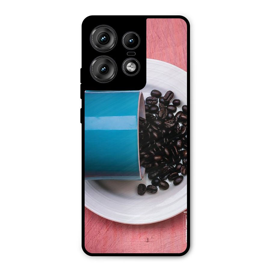 Blue Mug And Beans Metal Back Case for Motorola Edge 50 Pro