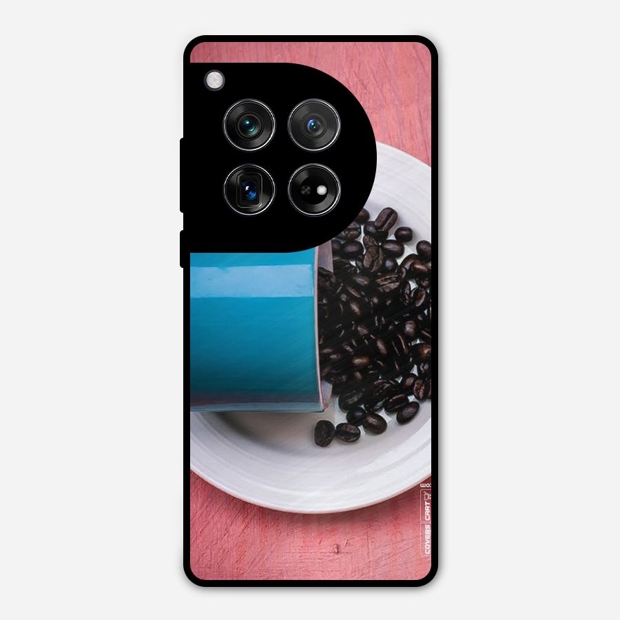 Blue Mug And Beans Metal Back Case for OnePlus 12