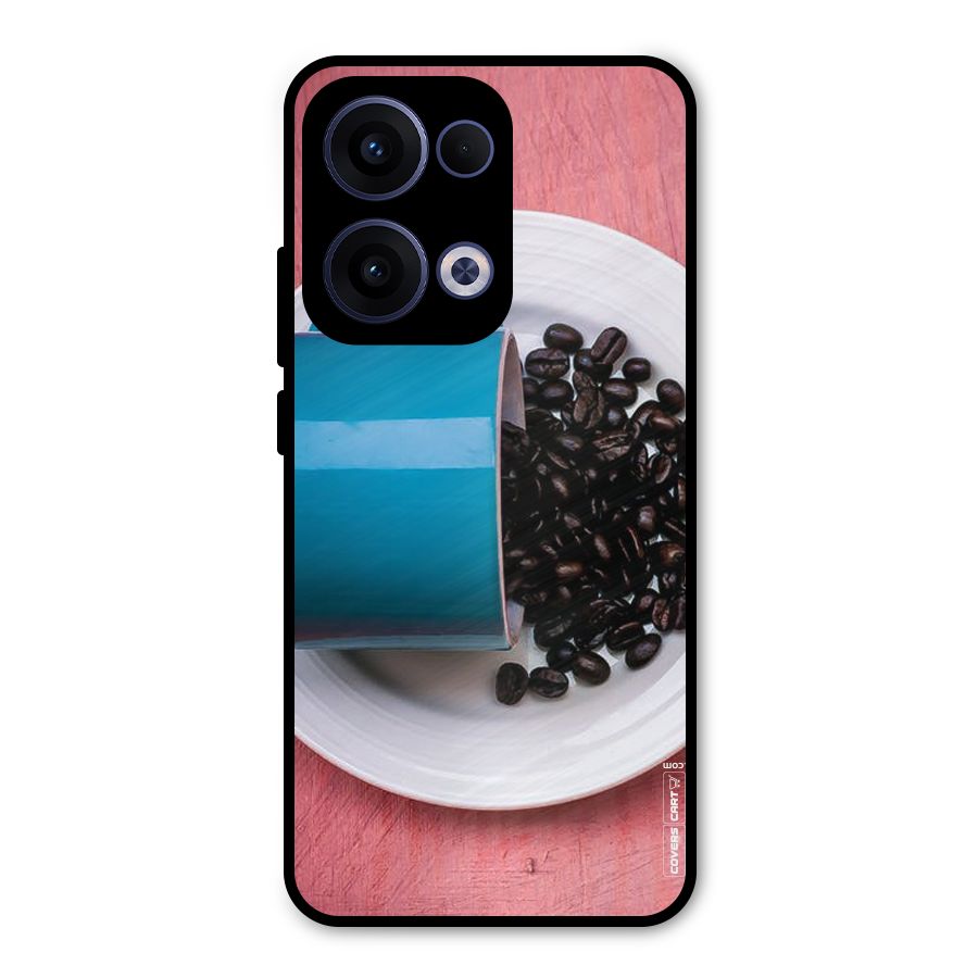 Blue Mug And Beans Metal Back Case for Oppo Reno13