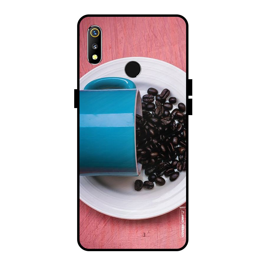 Blue Mug And Beans Metal Back Case for Realme 3i