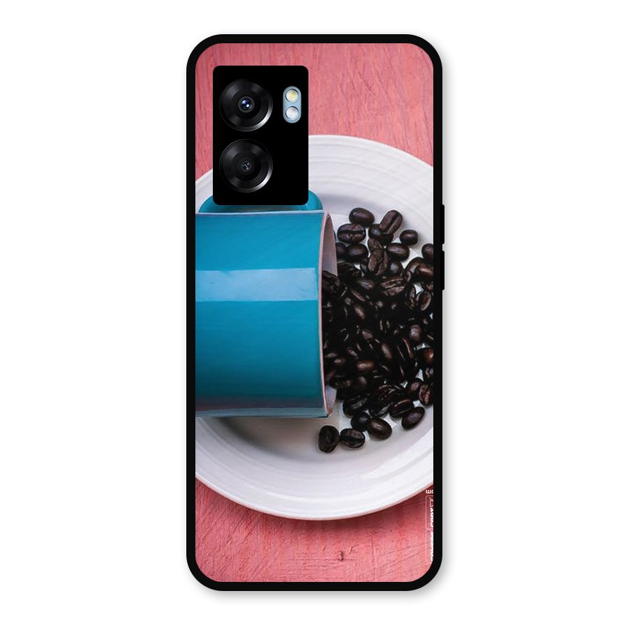 Blue Mug And Beans Metal Back Case for Realme Narzo 50 5G