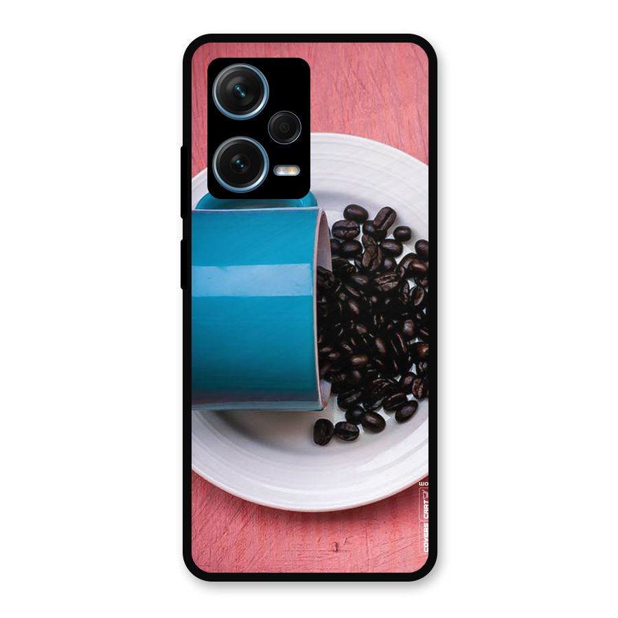 Blue Mug And Beans Metal Back Case for Redmi Note 12 Pro Plus 5G
