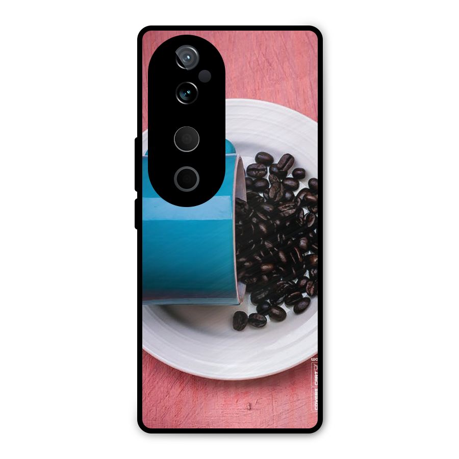 Blue Mug And Beans Metal Back Case for Vivo T3 Ultra