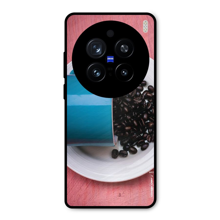 Blue Mug And Beans Metal Back Case for Vivo X200 Pro