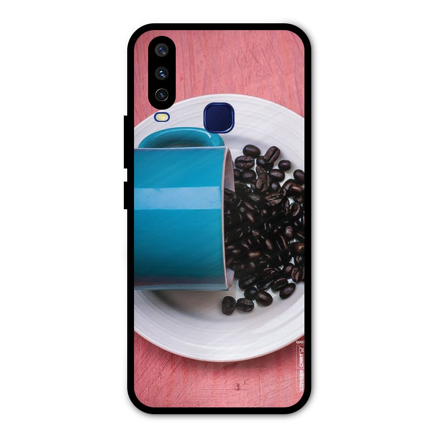 Blue Mug And Beans Metal Back Case for Vivo Y15