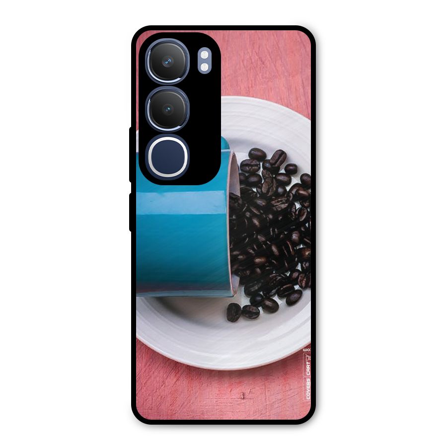Blue Mug And Beans Metal Back Case for Vivo Y29