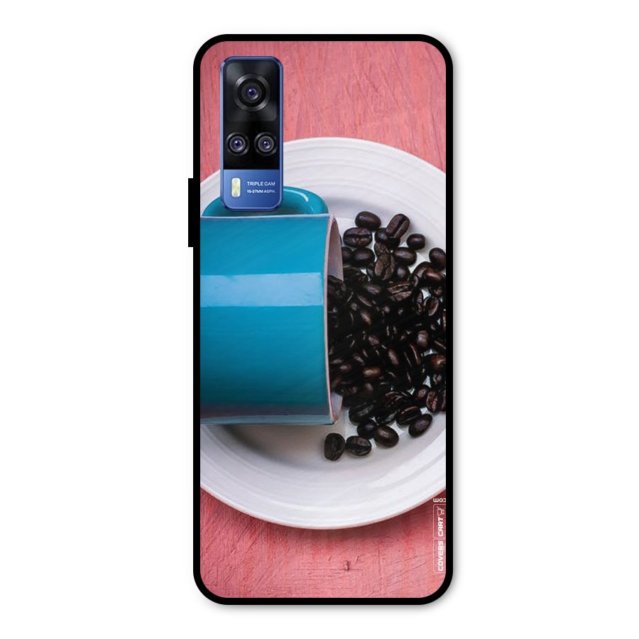 Blue Mug And Beans Metal Back Case for Vivo Y51A