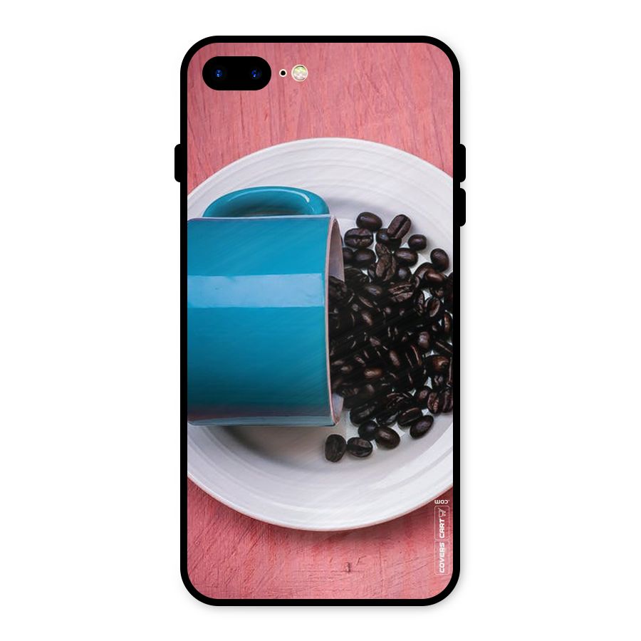 Blue Mug And Beans Metal Back Case for iPhone 7 Plus