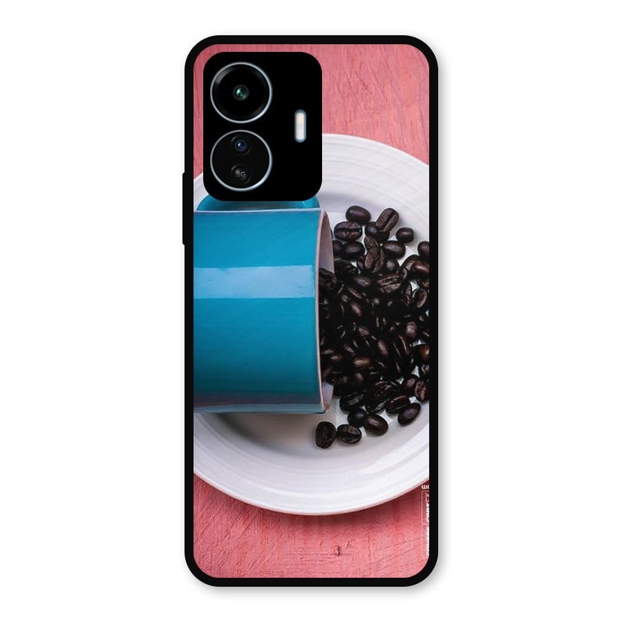 Blue Mug And Beans Metal Back Case for vivo iQOO Z6 Lite 5G