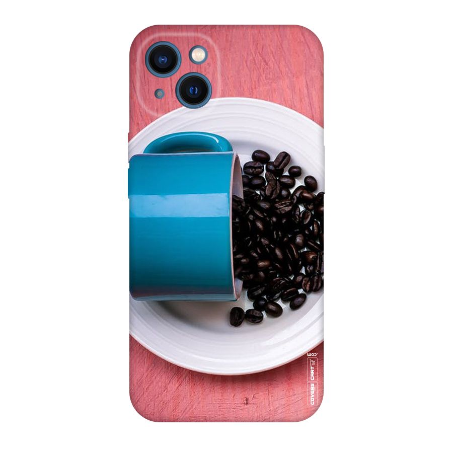 Blue Mug And Beans Original Polycarbonate Back Case for iPhone 13