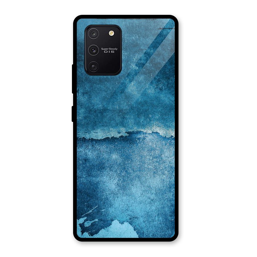 Blue Paint Wall Glass Back Case for Galaxy S10 Lite