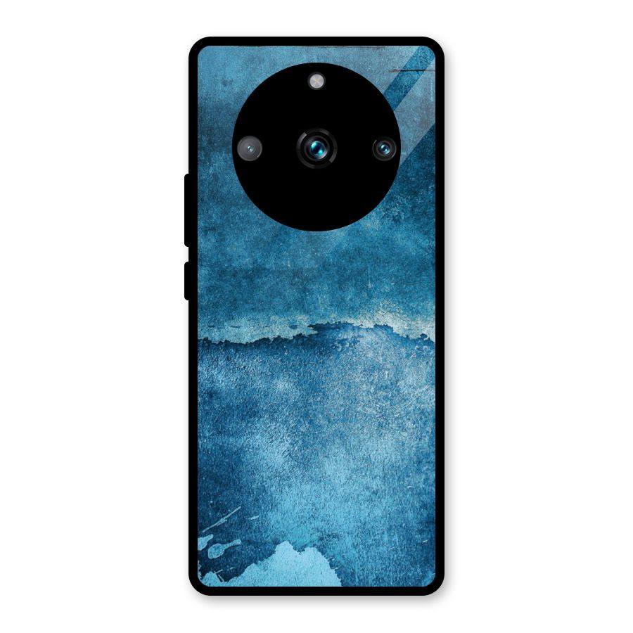 Blue Paint Wall Glass Back Case for Realme 11 Pro