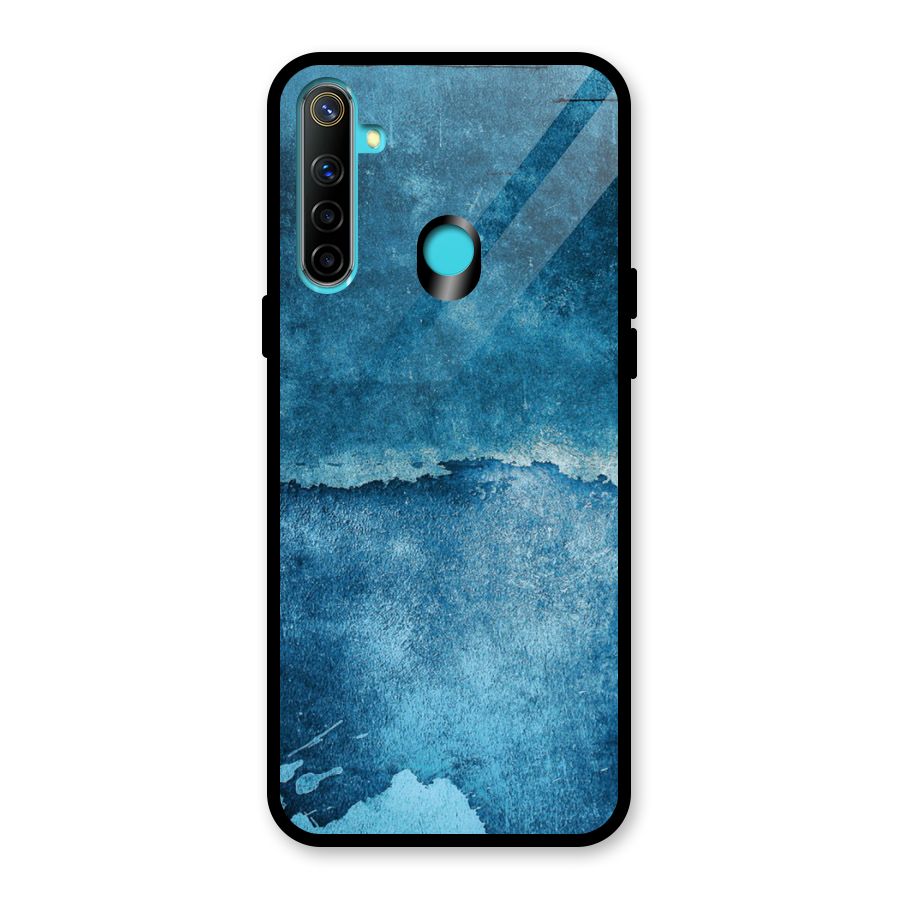 Blue Paint Wall Glass Back Case for Realme 5